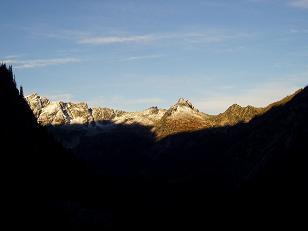 Jack Ridge and Dudley Spire from Colchuck Lake trail