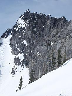 East side of the north ridge of Kaleetan Peak
