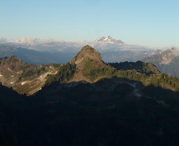 Twin Peaks (Bedal quad) from Mount Dickerman