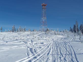 Radio tower on Keechelus Ridge (snowmobile heaven)