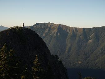 Duchess of Kent with Defiance Ridge in the background