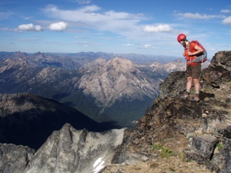 Looking over Black Peak's north side