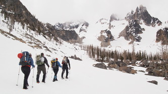 The Wine Spires in the distance