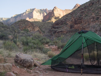 Camp on night #4 at Grapevine Creek.
