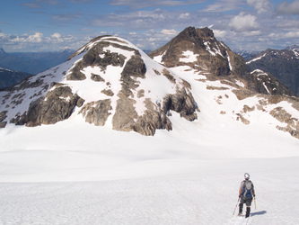 Heading for the eastern Colonial/Neve col.