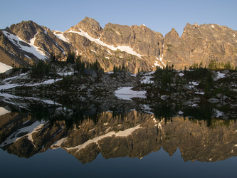Bannock Mountain over Bannock Lake.