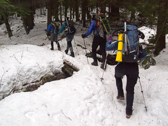 Leaving the Granite Mtn Trail Head.