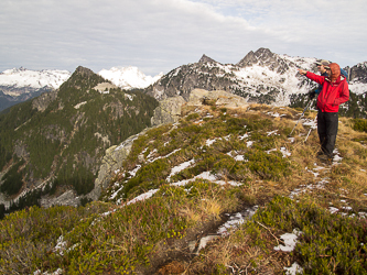 Matt and Tom at the old lookout site.
