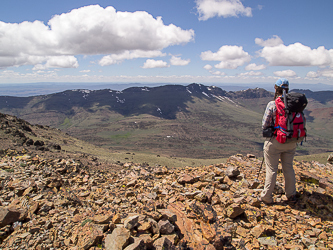 On the summit of Pueblo Mountain.