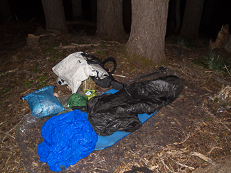 We bivvied on the west ridge of Mount Defiance.