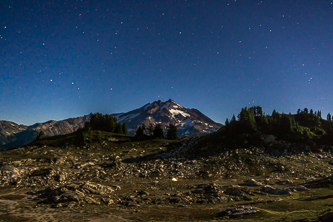 Glacier Peak by moonlight