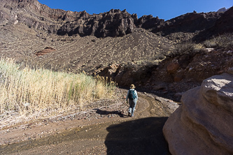 Hiking up Lava Canyon