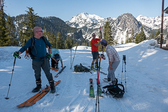 At the top of Judy's chair