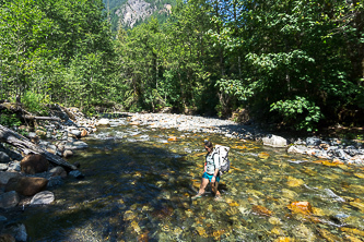Fording Burntboot Creek