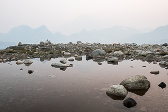 Glacier Peak through the smoke