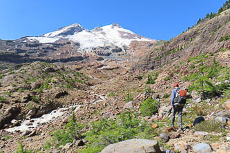Mount Rainier over Boulder Creek